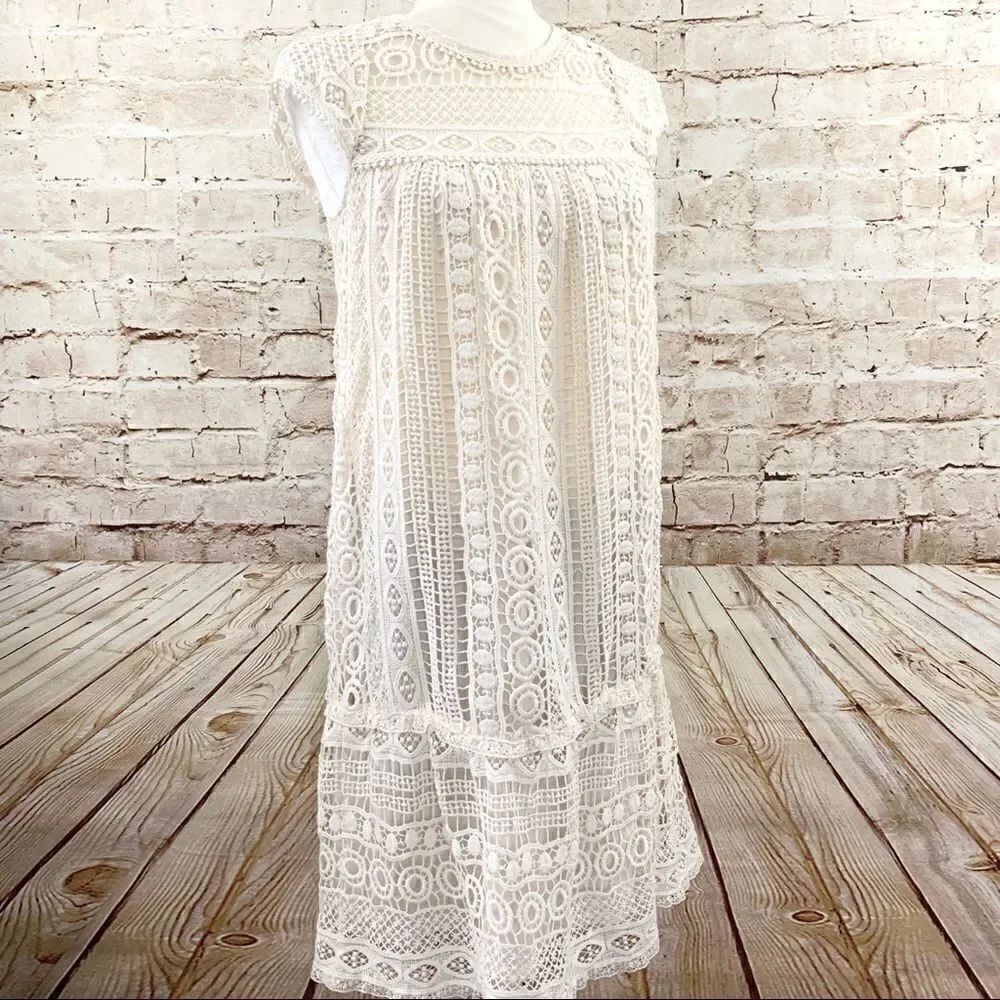 Maeve Anthropologie crochet tunic dress - Picture 3 of 7